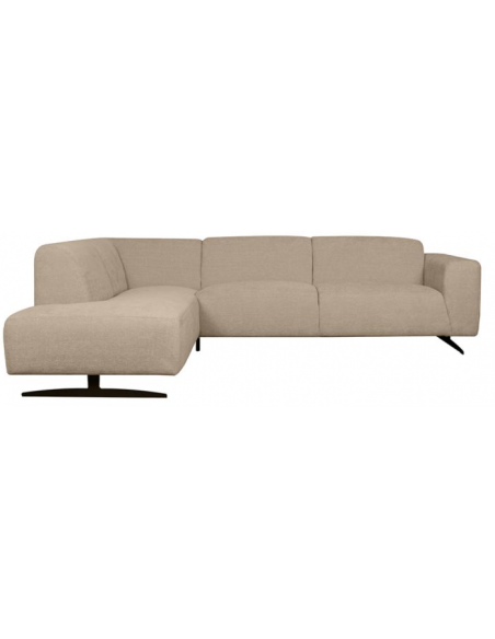 moderne sofa chaiselong venstre design grå sand stof