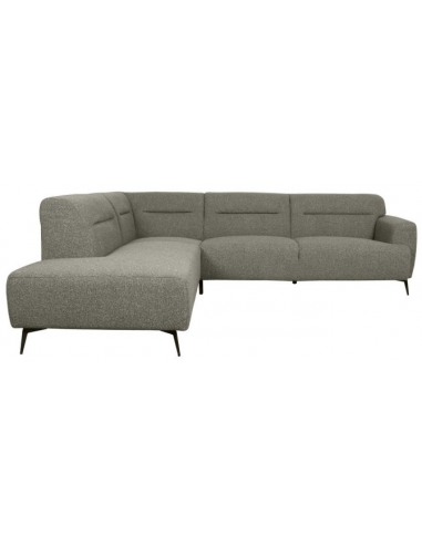 grå sofa moderne design chaiselong chaiselongsofa venstre stof