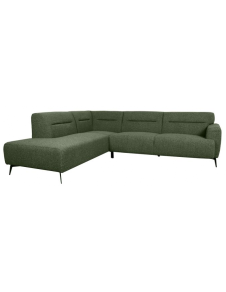 grøn sofa moderne design chaiselong chaiselongsofa venstre stof