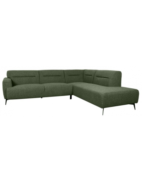 grøn sofa moderne design chaiselong chaiselongsofa højre stof