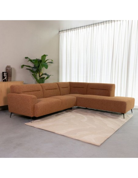 sofa moderne design chaiselong chaiselongsofa højre stof boucle