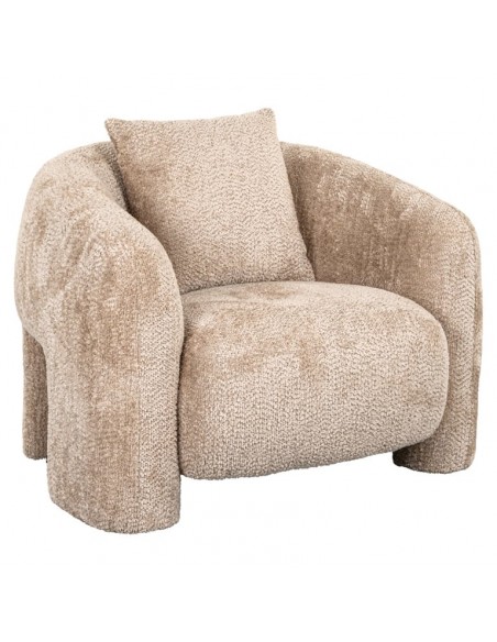 lænestol loungestol beige moderne design