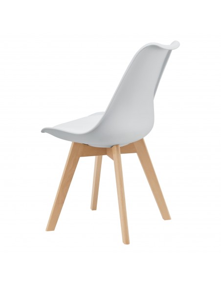 Spisebordsstol hvid nordisk skandinavisk design