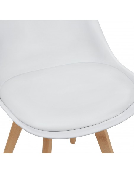 Spisebordsstol hvid nordisk skandinavisk design