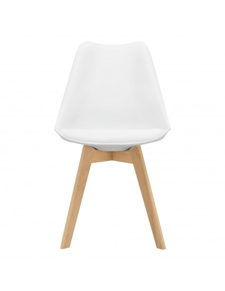 Spisebordsstol hvid nordisk skandinavisk design