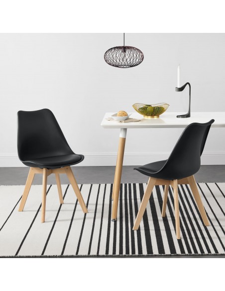 Spisebordsstol sort nordisk skandinavisk design