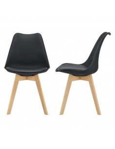 Spisebordsstol sort nordisk skandinavisk design