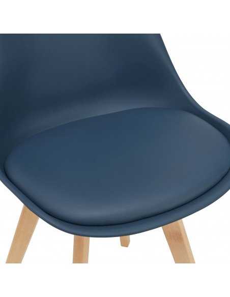 Spisebordsstol blå træ nordisk skandinavisk design