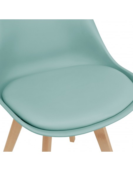 Spisebordsstol grøn mint træ nordisk skandinavisk design