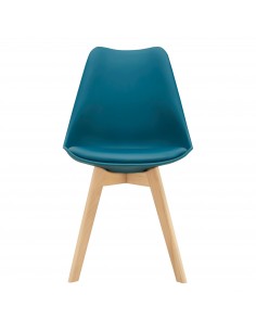 Spisebordsstol turkis træ nordisk skandinavisk design 2