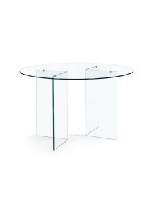 rundt spisebord glas 130 moderne design butiksindretning