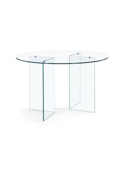 rundt spisebord glas 130 moderne design butiksindretning