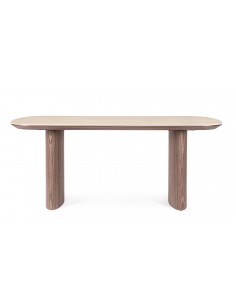 spisebord valnød valnøddetræ træ moderne design sten travertin marmor 2