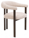 DITTA Spisebordsstol i stål og bouclé polyester H80 cm - Bronze/Sand
