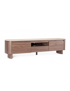 tvbord tv bord skuffer træ valnød moderne