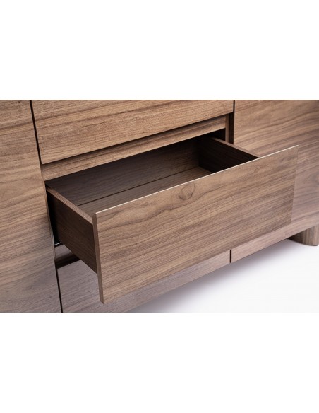skænk sideboard skuffer træ valnød moderne