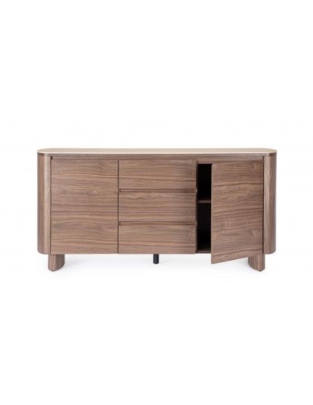 skænk sideboard skuffer træ valnød moderne