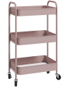 Rullevogn i stål H79 x B45 x D30,6 cm - Rosa