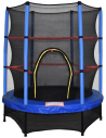 Trampolin med sikkerhedsnet H180 x Ø140 cm - Blå