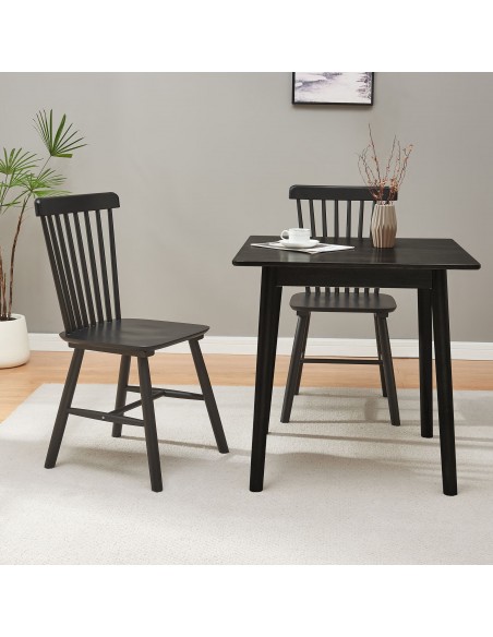 Spisebordsstol sort træ nordisk skandinavisk design moderne
