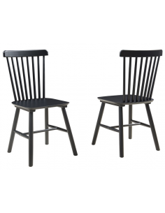 Spisebordsstol sort træ nordisk skandinavisk design moderne