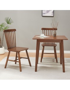 Spisebordsstol valnød brun træ nordisk skandinavisk design moderne 2