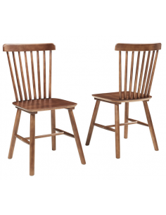 Spisebordsstol valnød brun træ nordisk skandinavisk design moderne