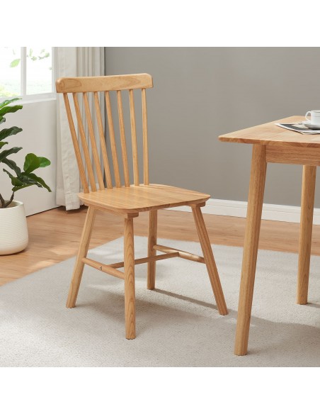Spisebordsstol eg natur træ nordisk skandinavisk design moderne