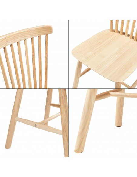 Spisebordsstol eg natur træ nordisk skandinavisk design moderne