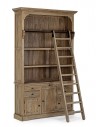 TILLE Bogreol i mangotræ og MDF H233,7 x B143,5 x D40,6 cm - Rustik natur