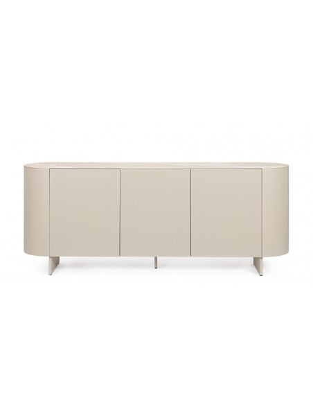 skænk sideboard beige træ moderne design stuemøbler