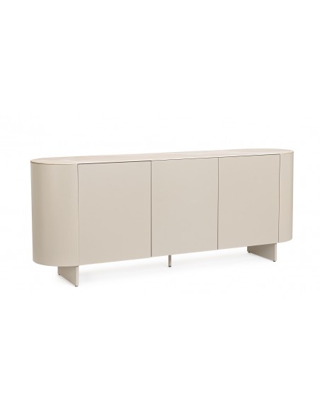 skænk sideboard beige træ moderne design stuemøbler