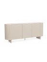 ADRIS Skænk med 3 skabe i MDF, stål og keramik H81 x B200 x D45 cm - Beige