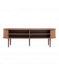 tvbord træ moderne design skydelåger opbevaring stuemøbler 2