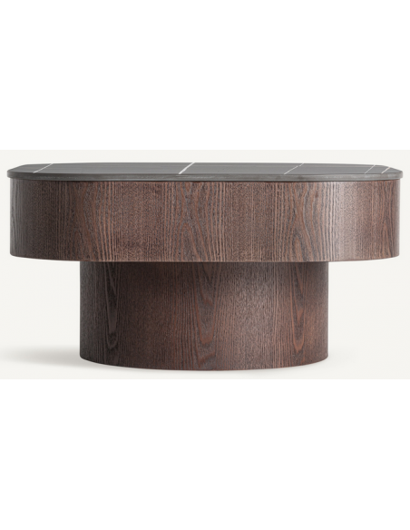 sofabord stort træ marmor moderne design