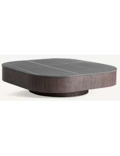 sofabord stort træ marmor moderne design