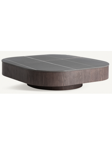 sofabord stort træ marmor moderne design