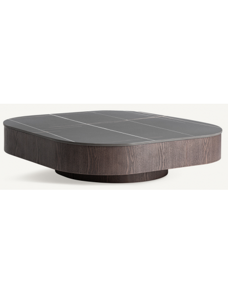 sofabord stort træ marmor moderne design