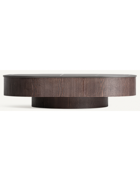sofabord stort træ marmor moderne design