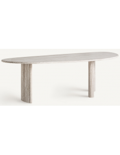 organisk spisebord marmor travertin sten moderne design 2