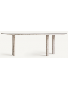 organisk spisebord marmor travertin sten moderne design