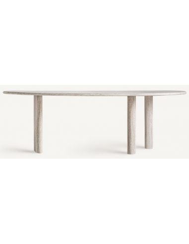 organisk spisebord marmor travertin sten moderne design