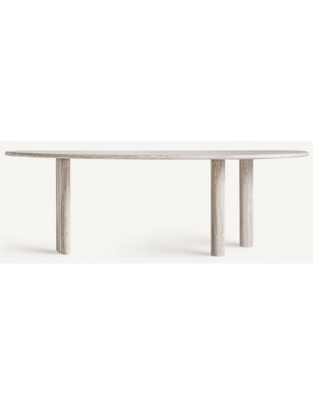 organisk spisebord marmor travertin sten moderne design