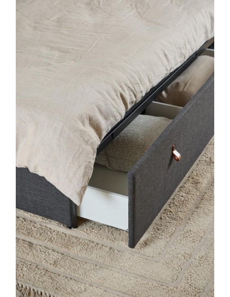 sengeramme opbevaring skuffe sengetøjsskuffe moderne design 160x200 160