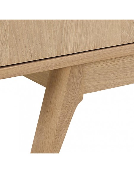 skænk træ eg egetræ olieret 180 cm skuffer skabe hylder moderne design