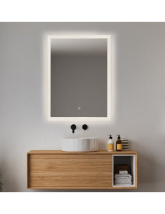 badeværelsesspejl vægspejl spejl lys belysning badeværelse vask håndvask led 2