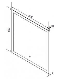 badeværelsesspejl vægspejl spejl lys belysning badeværelse vask håndvask led 2