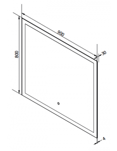 badeværelsesspejl vægspejl spejl lys belysning badeværelse vask håndvask led 2