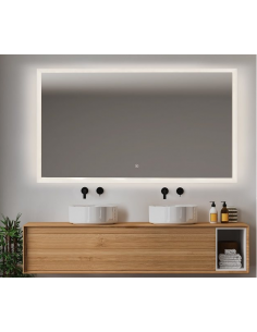 badeværelsesspejl vægspejl spejl lys belysning badeværelse vask håndvask led 2