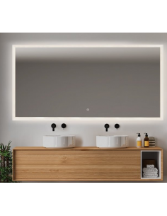 badeværelsesspejl vægspejl spejl lys belysning badeværelse vask håndvask led 2